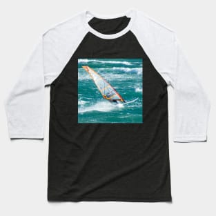 Windsurfing Baseball T-Shirt